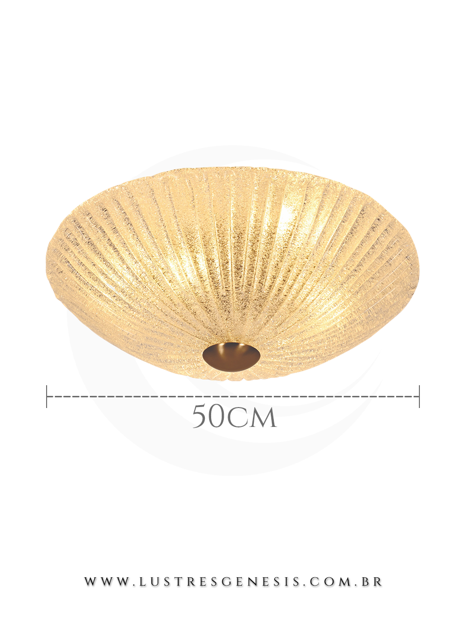 Luminaria Plafon R&uacute;stico DCX04065 Metal Bronze &Oslash;50cm G9x6, Sala de Jantar, Quartos, Cozinha, Banheiro, Mesa Area Gourmet
